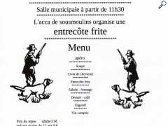 picture of repas  entrecote frite